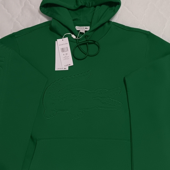 Lacoste Unisex Fleece Sweatsuit Green-Size(Medium)-NWT- $325 - Picture 12 of 13